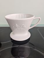 Filtre à café Melitta 102 en porcelaine blanche, vintage!