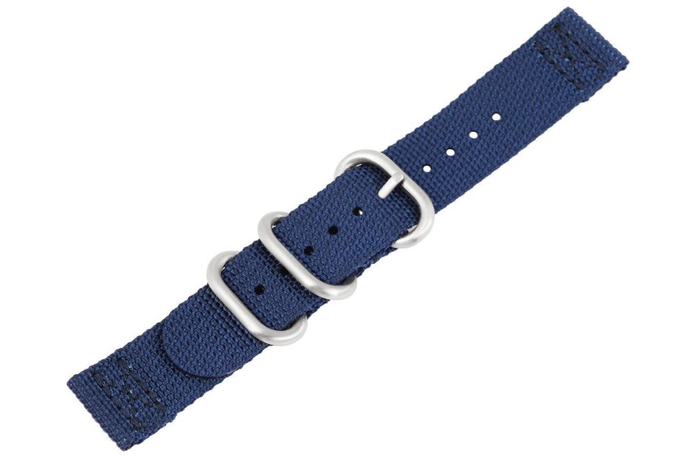 Nato Uhrenband Nylon 22mm dunkelblau Dornschliesse 2