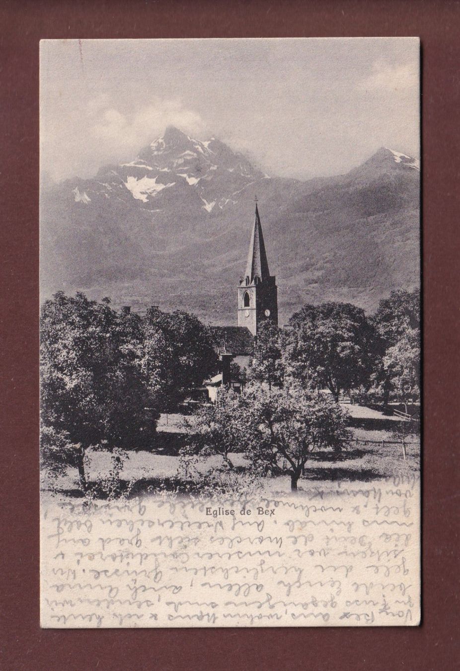 Cartoline postali: Eglise de BEX - 1913 // Eckbug // – Usato da Pully venduto da nicecards