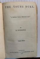 The Young Duke. B. Disraeli. 1853