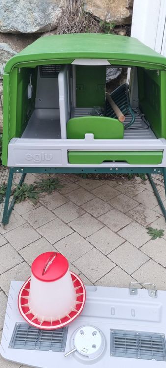 JUSONEY Hühnerstall Schaufel 4-in-1 – Teleskopierbar 51-157cm, Edelstahl, Für Kot & Einstreu