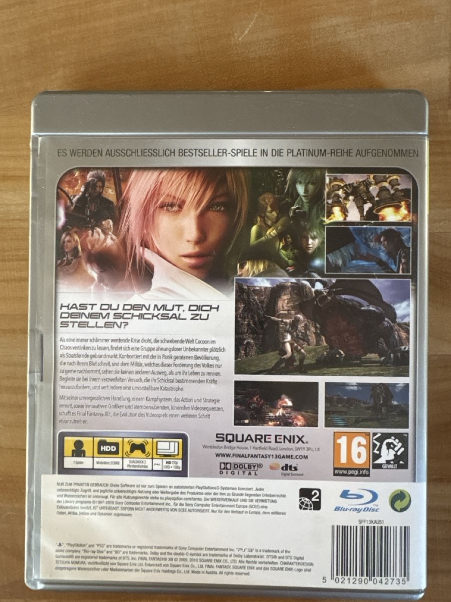 Giochi: PS3 Game Platinium / Final Fantasy 8 – Usato da Rümlang venduto da BoutiqueMonique16 1