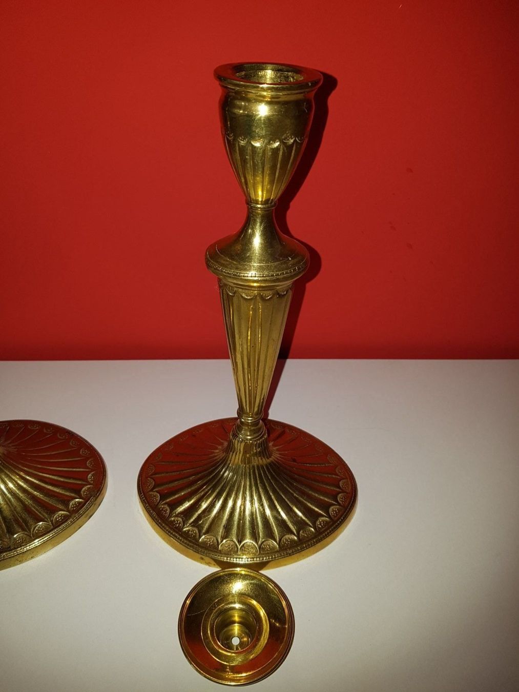 Portacandele: Antike Bronze Biedermeier Leuchter – Usato da Opfikon venduto da koiliebhaber 1