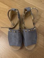 Sandalen, neu, grau, Grösse 40