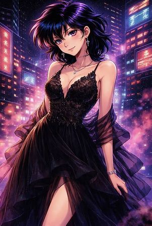Abendkleid Schwarz Grösse 38 mit Tüll Lagen