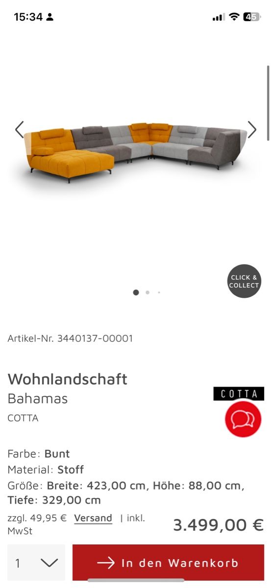 Divani: Modulares Sofa "BAHAMAS" – Usato da Neuhausen venduto da sou_t9p8 4