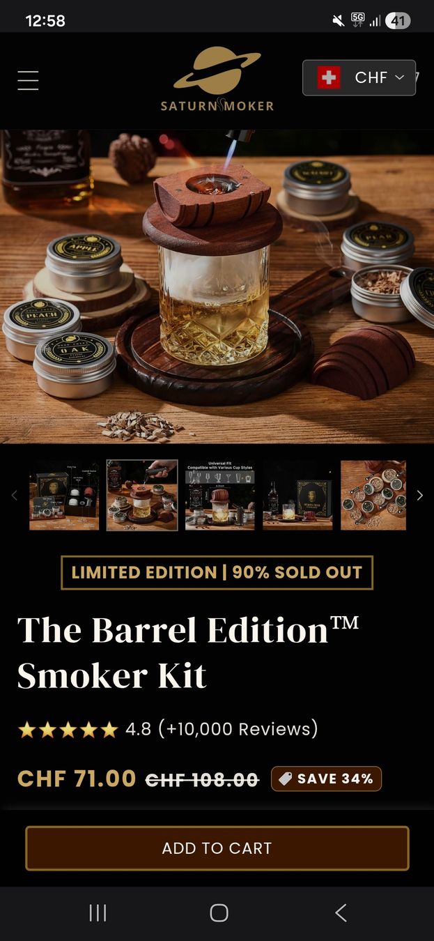 Tutti gli attrezzi: Whiskey Smoker Kit Barrel Edition – Nuovo (secondo la descrizione) da Zürich venduto da LuciusMalfoy 9