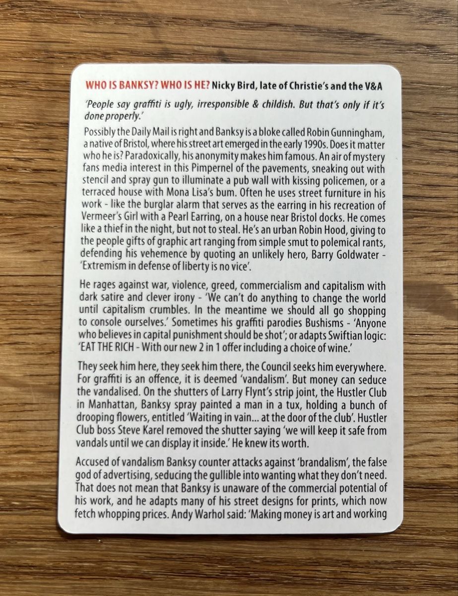 Giochi: Banksy Playing Cards / Spielkarten – Nuovo (secondo la descrizione) da Sursee venduto da abcdxyz 2