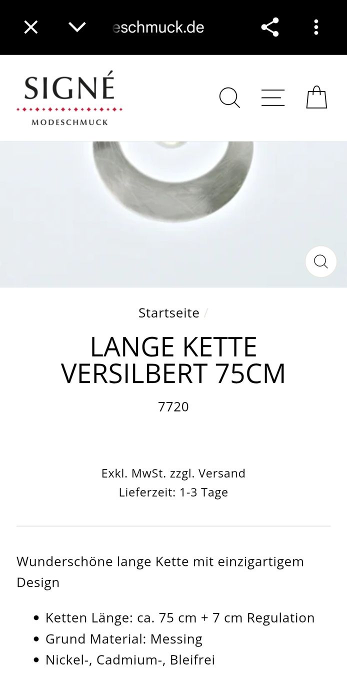 Anhänger: Collier pendentif cercleb – Gebraucht aus Tannay von v1n1p00h 6