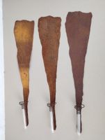 Wanddeko "Rost" mit Blumenglas 3 Stk.