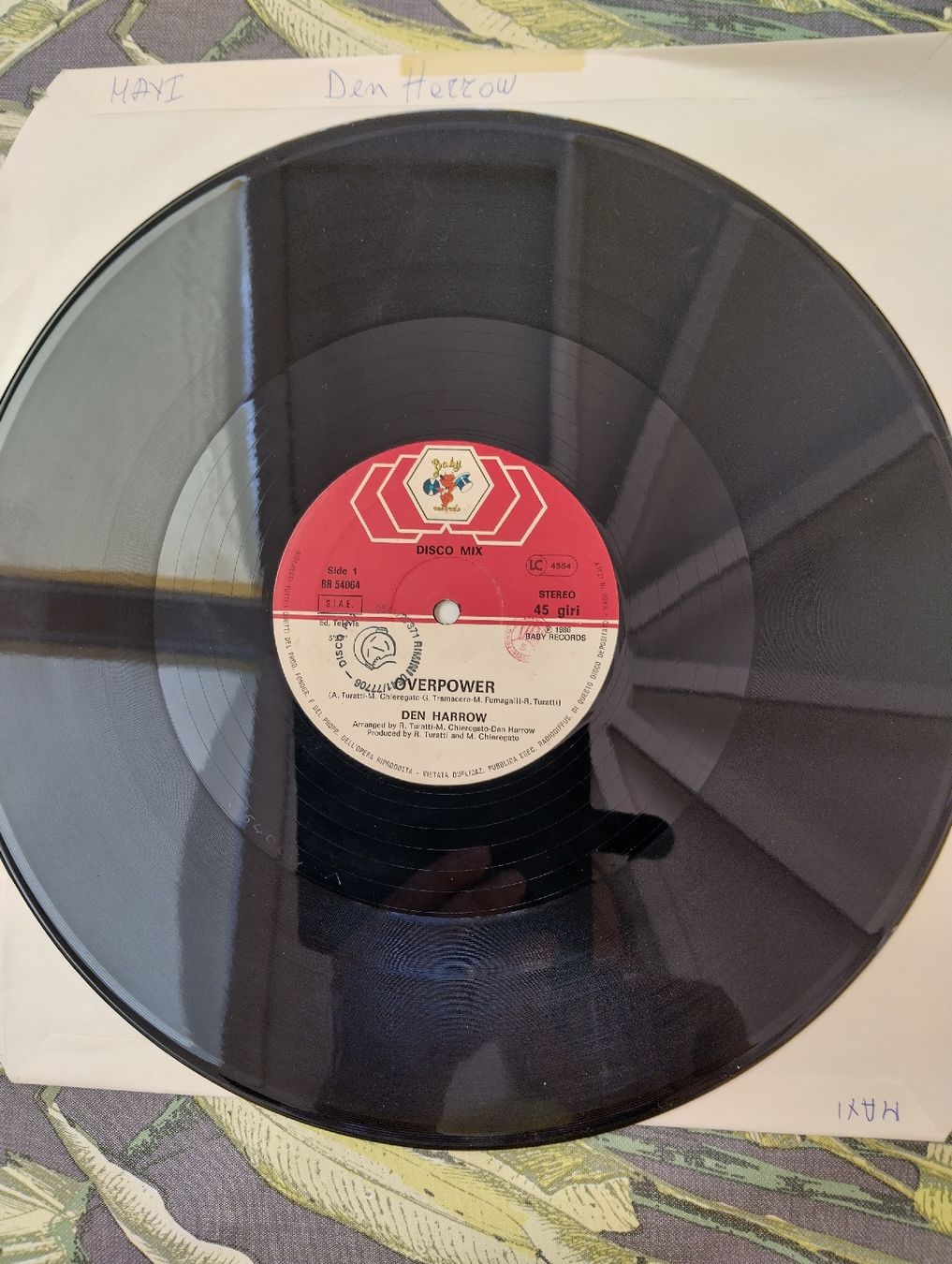 Dischi in vinile: Maxi 45 tours Den Harrow - Overpower - – Usato da Reconvilier venduto da mpa_7b2k