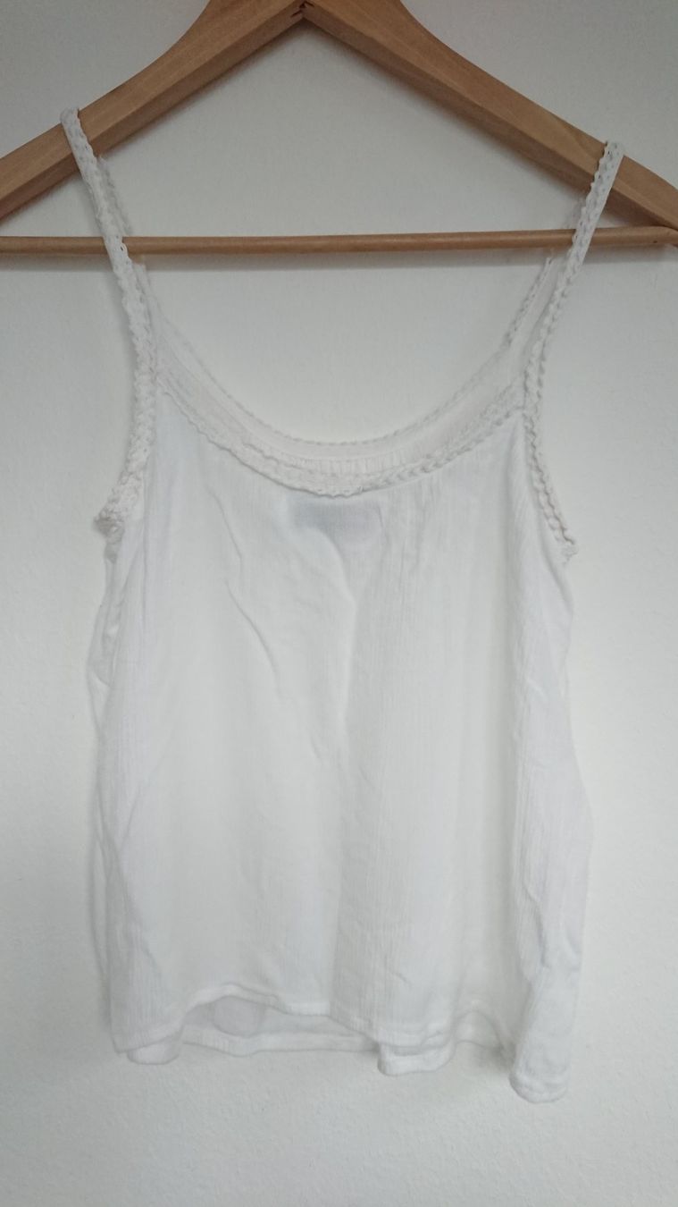 Top: Damen Top EVEN&ODD Gr. 36 S Weiss – Usato da Hallau venduto da CHACLA 2
