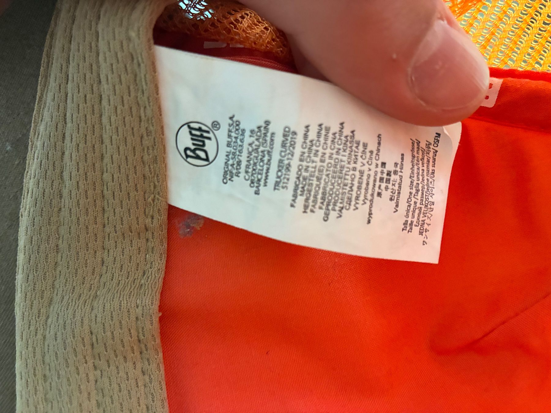 Hüte, Mützen & Caps: Buff-Trucker Cap Orange – Gebraucht aus Schwarzenburg von Murjek 1