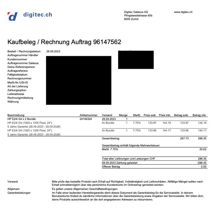 Hewlett Packard Monitore: 2x HP Monitore HP E24i G4 guter Zustand – Gebraucht aus Zuzwil SG von pavlod 4