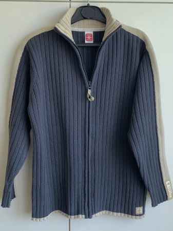 Taubenblaue Strickjacke maritime Look 146 Jacke