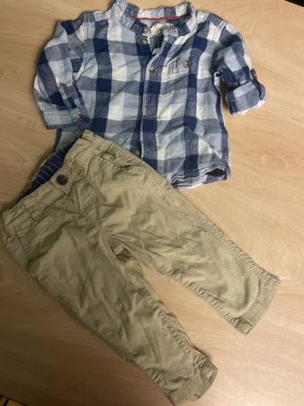 H&M Hemd & Hose Set Gr. 74 für Frühling/Sommer