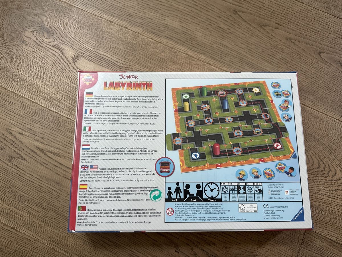 Ravensburger Giochi: Junior Labyrinth Fireman Sam neu und originalverpackt! – Nuovo e nell'imballaggio originale da Seon venduto da Melanie82 1