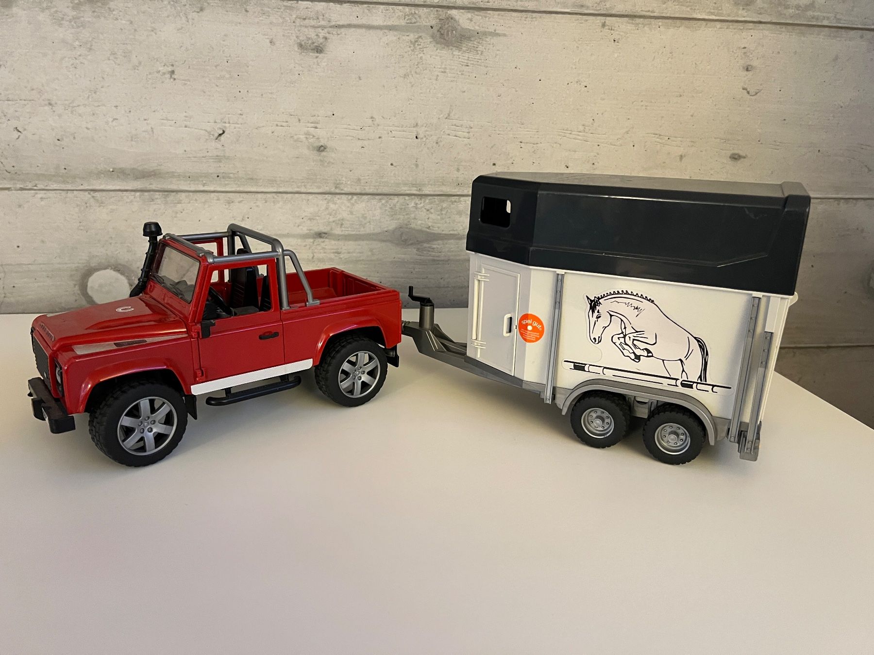 Schleich Giocattoli: Schleich Pick-Up mit Pferdeanhänger – Usato da Eschenbach SG venduto da Picasso1