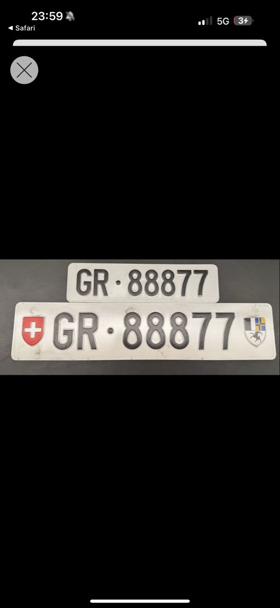 Ecriteaux: GR 88877 / GR Autonummer – D'occasion à Domat/Ems par leo_nc9q