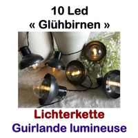 Lichterkette 10 Led Birnen Lampenschirm