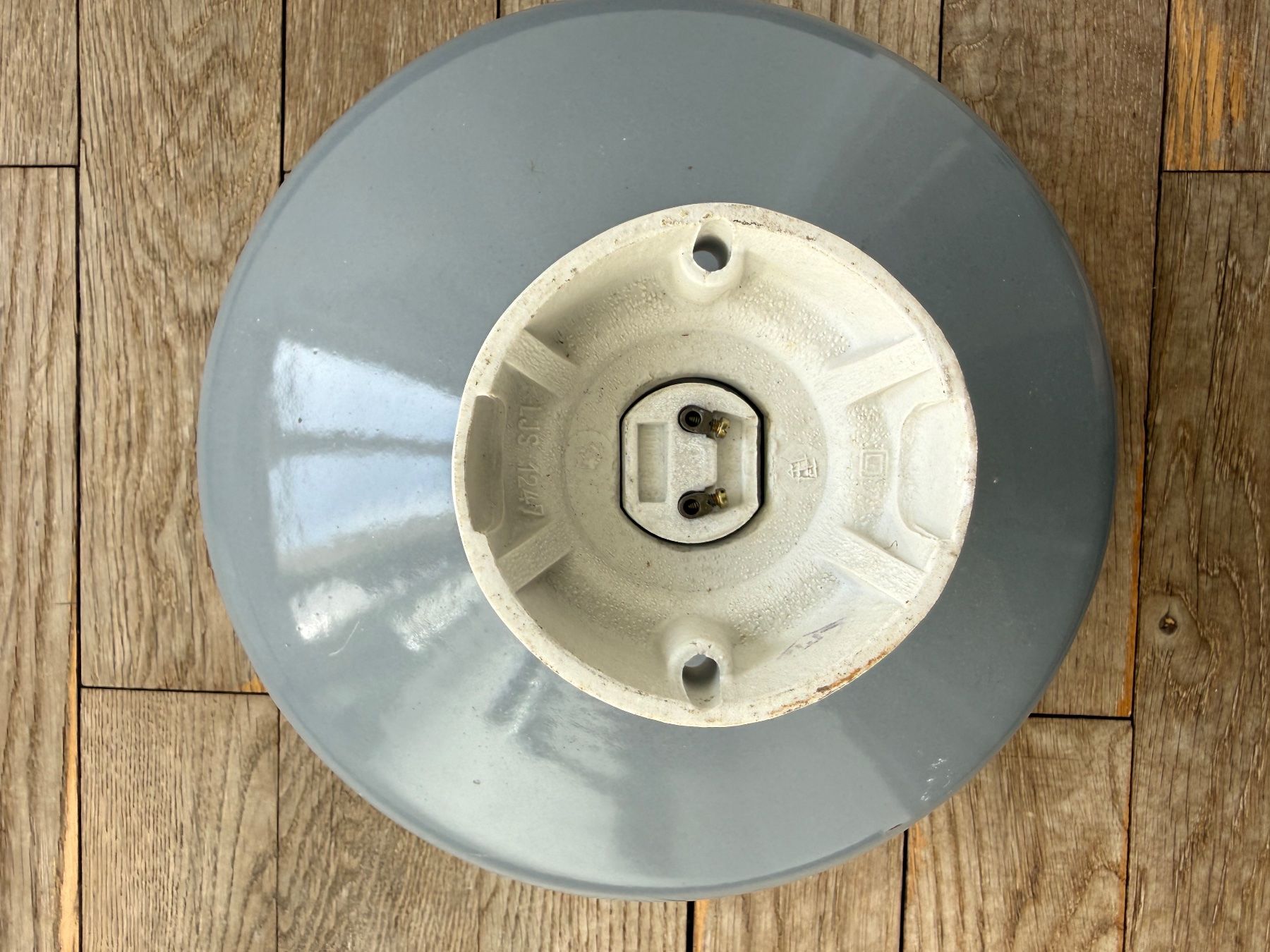 Aqara Lampade: Lampenschirm Email mit Fassung, grau – Usato da Luzern venduto da Mamutpe 2