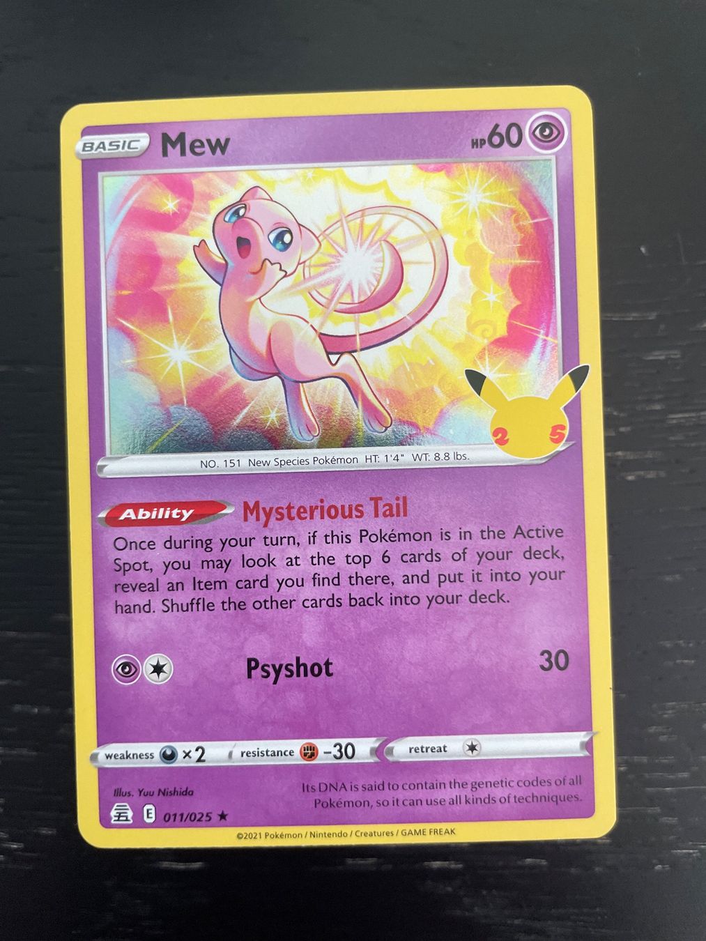 Pokémon Carte collezionabili: Mew 011/025 celebrations holo – Usato da Hugelshofen venduto da Suimosa