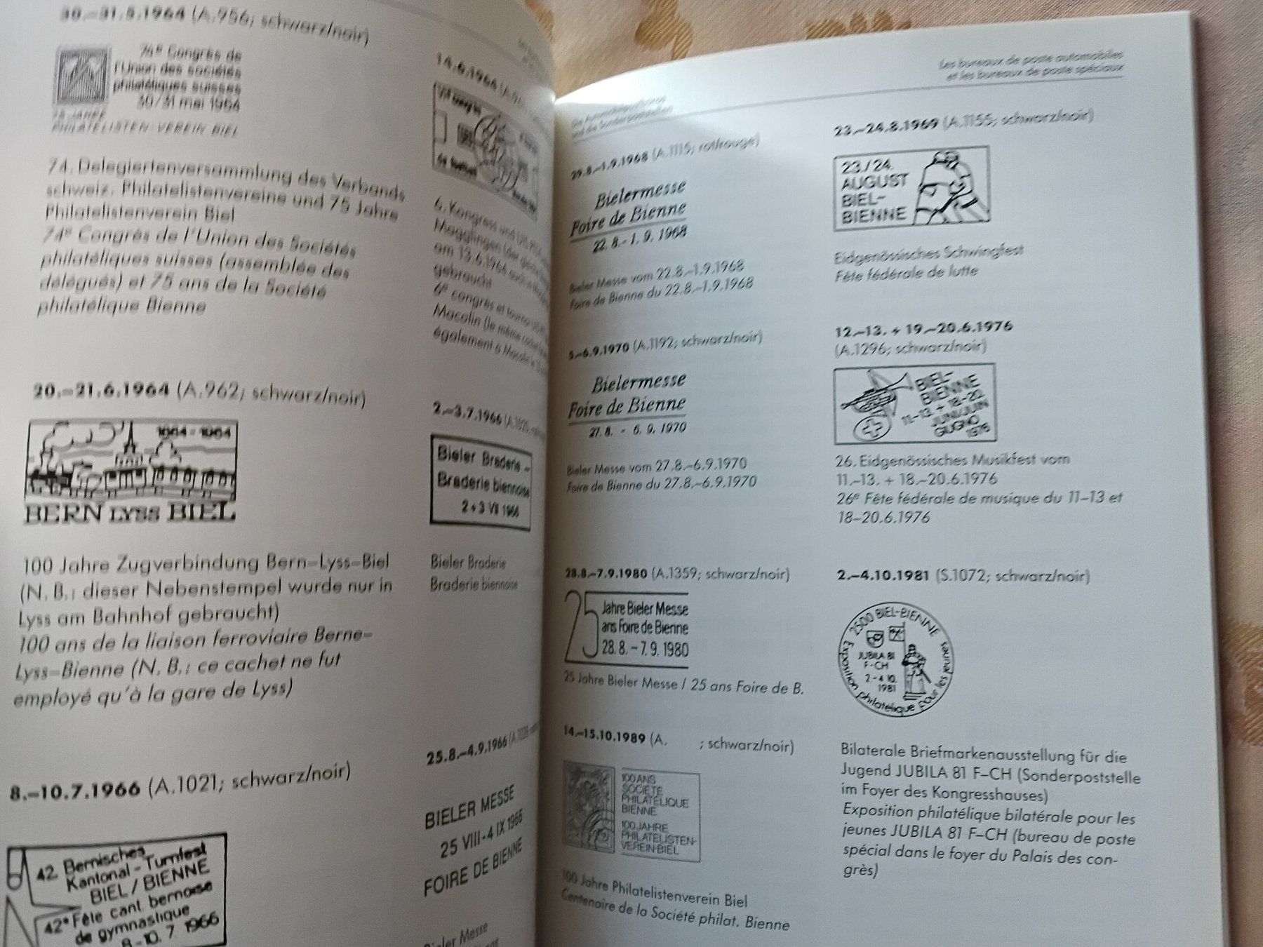 Tutti i francobolli: Biel Bienne die Postgeschichte 1989 – Usato da Biel/Bienne venduto da taki25 7