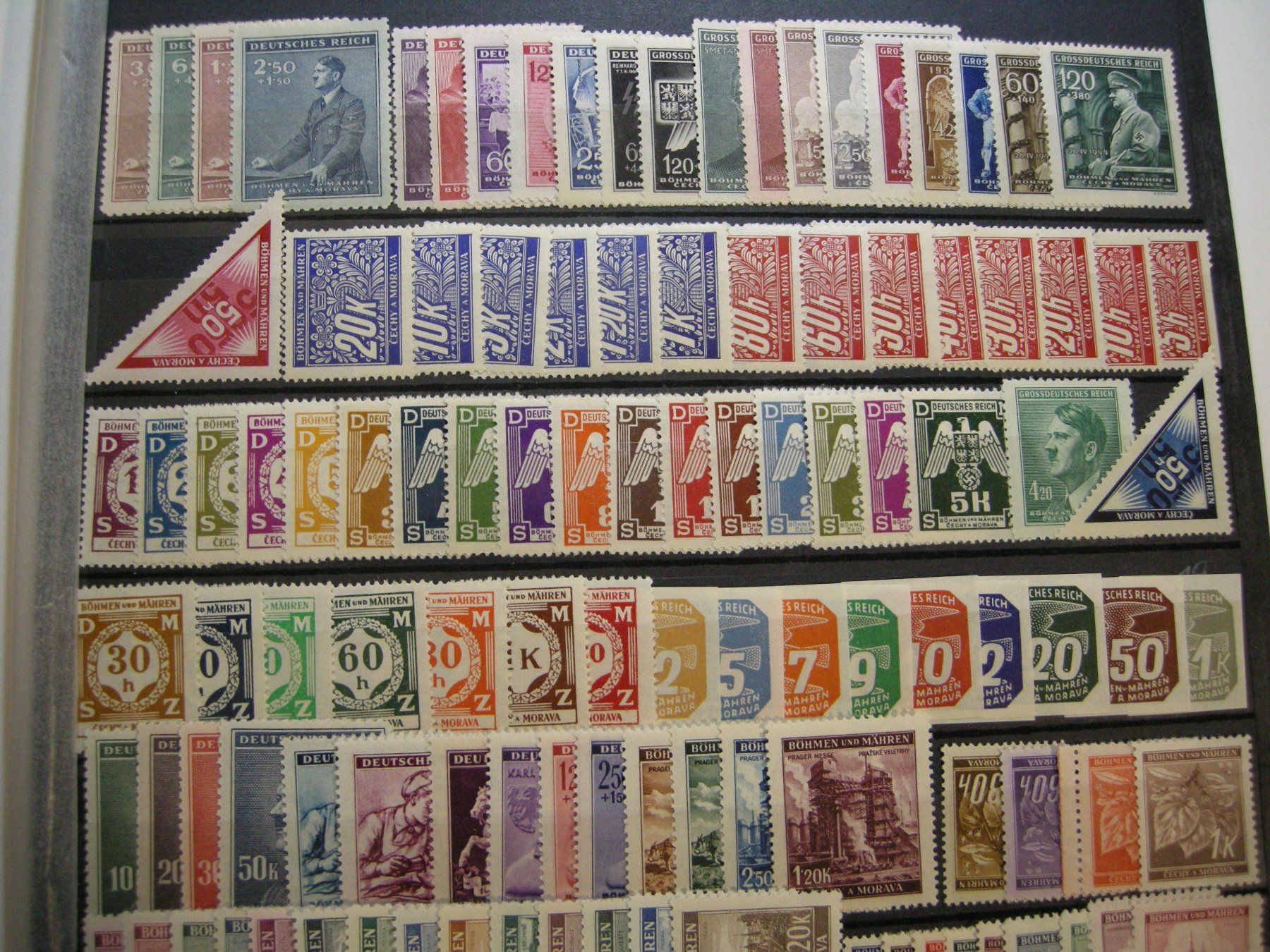 Tutti i francobolli: LOT BÖHMEN UND MÄHREN, POSTFRISCH**,  181 WERTE – Usato da Rüti ZH venduto da jupi1945 1