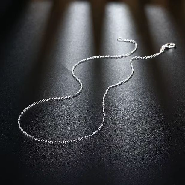 Catenine: Schöne 925 versilberte Kette  16" / c.a. 40cm – Nuovo (secondo la descrizione) da Grenchen venduto da dar_6d52