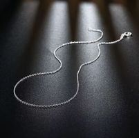 Schöne 925 versilberte Kette  16" / c.a. 40cm