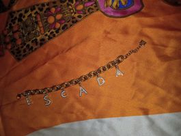 Armband Escada Charms Buchstaben goldfarbig guter Zustand