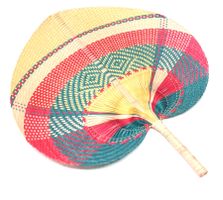 Vintage Fächer aus Bambus - Vintage éventail en bambou