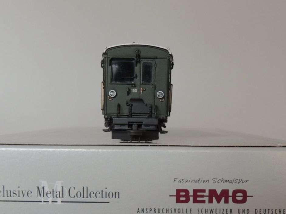 Bemo Modellini di ferrovie: BEMO RhB Benzintriebwagen BFm 2/2 150 – Nuovo e nell'imballaggio originale da Igis venduto da Lazio16 1
