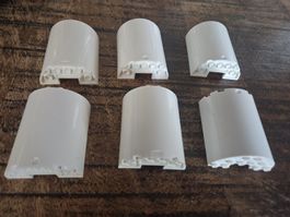 lego 87926 lot de 6 pièces White Cylinder Half 3 x 6 x 6