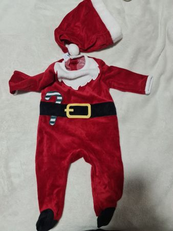 Déguisement père noel 12mois 73-76cm