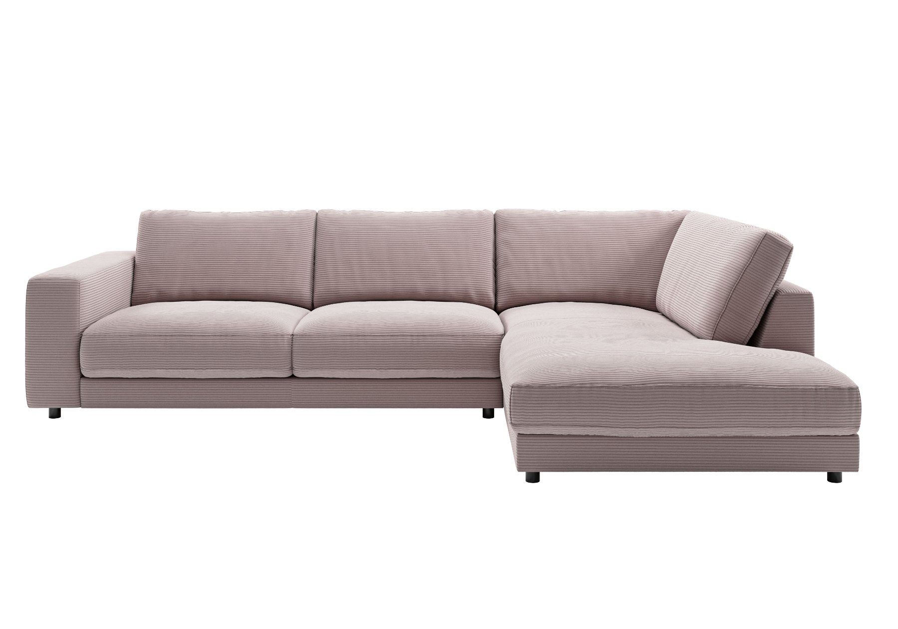Divani: Ecksofa High End in Cord rosa Rechts – Nuovo e nell'imballaggio originale da Bischofszell venduto da deluxe-moebel 1