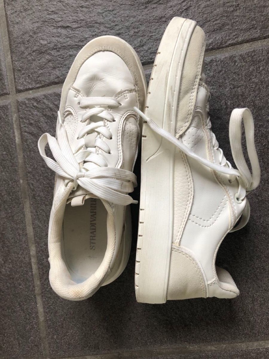 Stradivarius Scarpe da donna: Stradivarius Sneaker Weiss, Grösse 38 – Usato da Wädenswil venduto da Pixie_