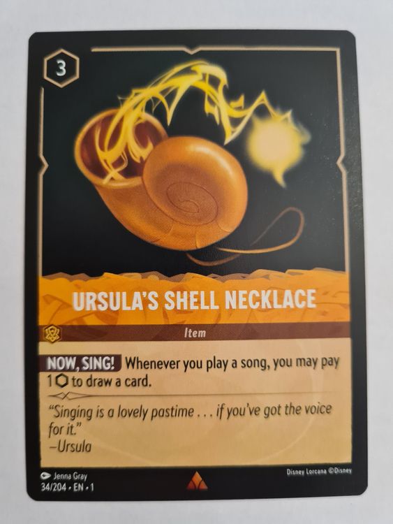 Lorcana, Ursula's Shell Necklace, 034/204-EN-1