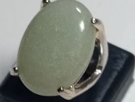 ring modeschmuck mit aventurin,,,glanzig