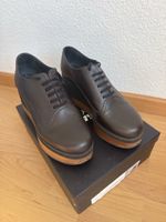 Schnürschuhe mit Keilabsatz Jil Sander Navy echtleder