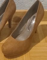Elegante Wildleder Pumps in Cognacbraun, NEU Grösse 38