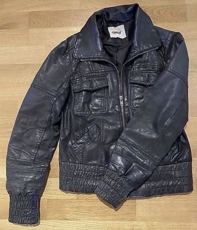 Lederjacke von Only, Grösse L, schwarz