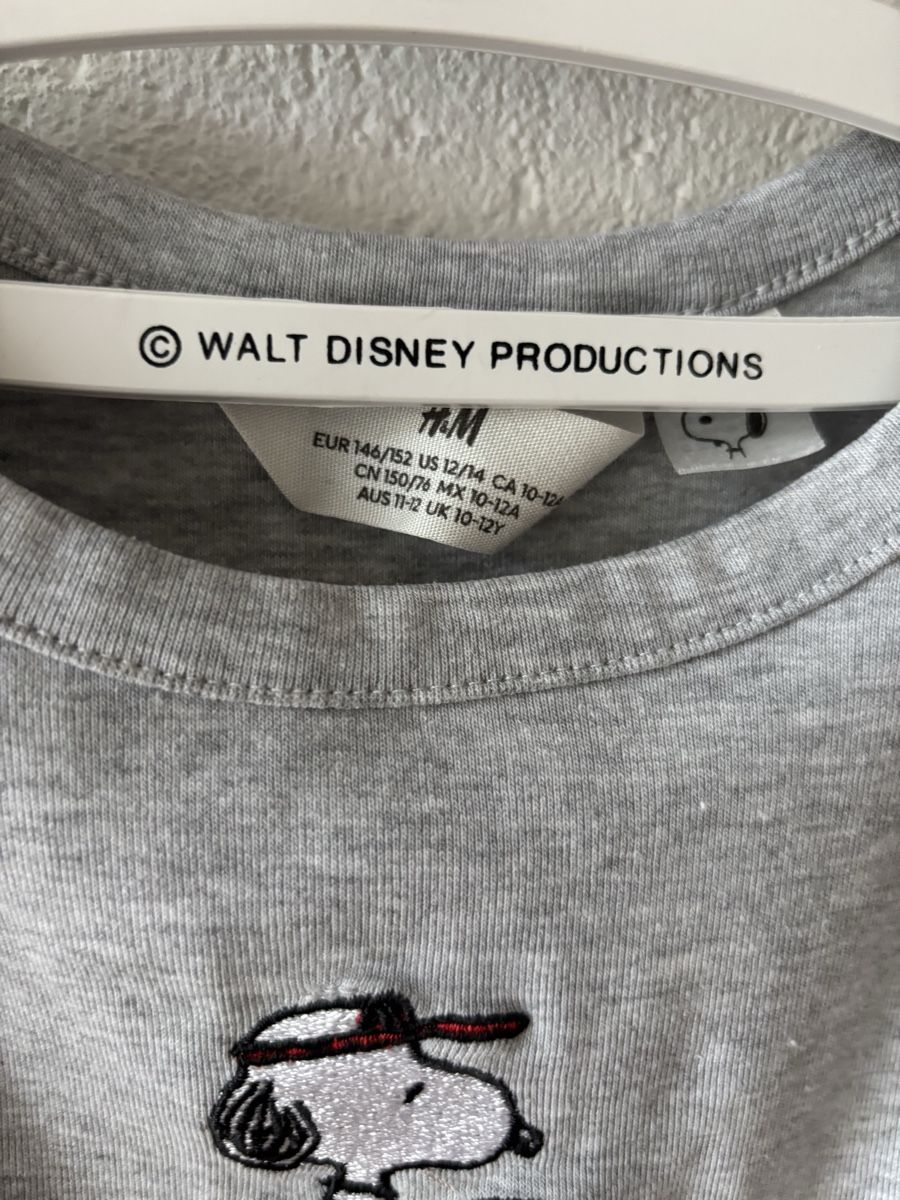 Camicie, T-shirt & Polo: Unterhemd Top H&M Peanuts Snoopy – Usato da Boniswil venduto da Biancaneve91 1