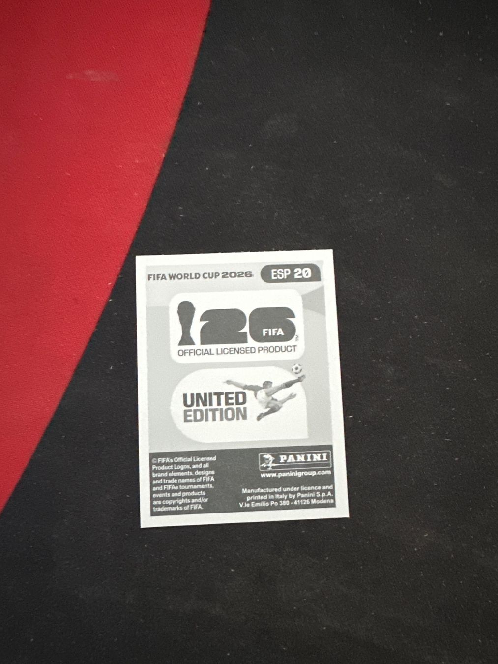 Panini Carte collezionabili: Panini FIFA WM 2026 Sticker - ESP 20 – Usato da Sulz AG venduto da DealWerk 1