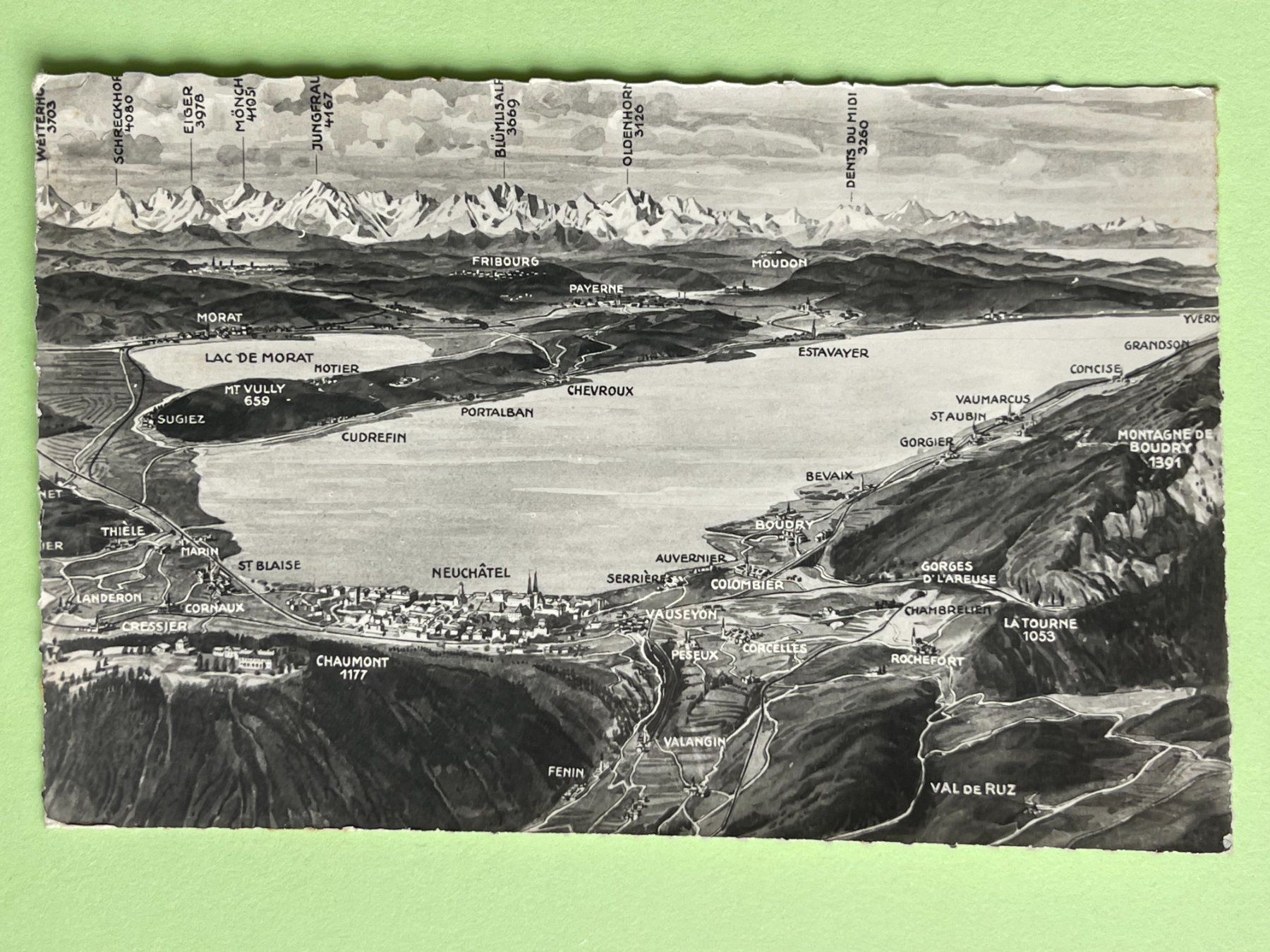 Cartoline postali: Murten- und Neuenburgersee – Usato da Steg VS venduto da danwer74