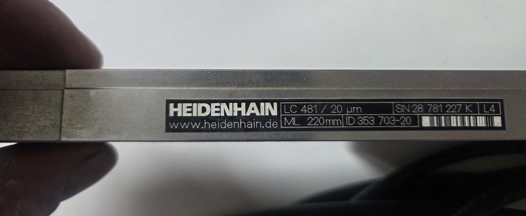 Heidenhain Misurare: HEIDENHAIN Längenmessgerät LC481 ML220 – Nuovo (secondo la descrizione) da Quartino venduto da 123HOBIT 1