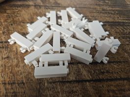 lego 60583b lot de 20 pièces White Brick, Modified 1 x 1 x 3
