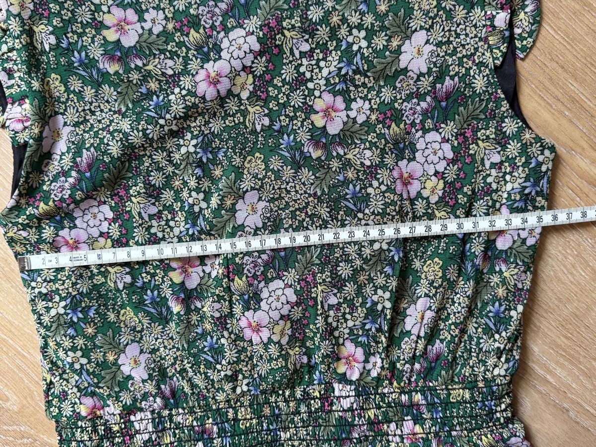Morgan Top: Top vert fleuri Morgan, t.34/XS – Usato da Tavannes venduto da Thriftshop 2