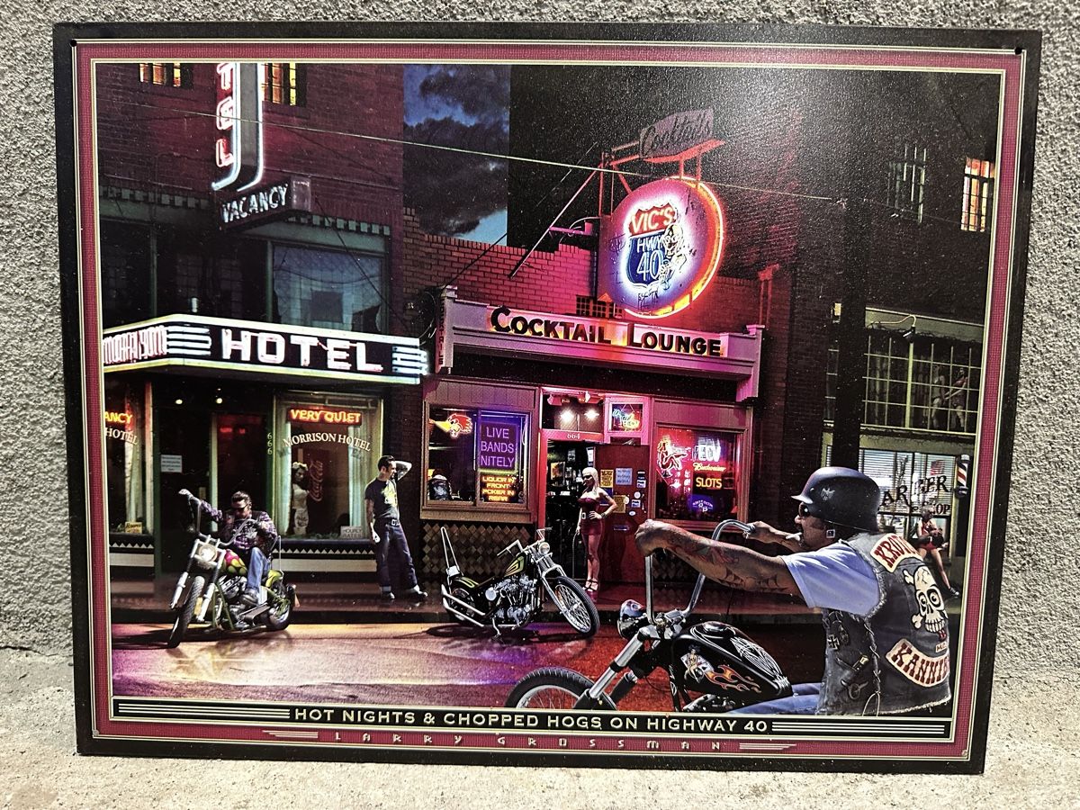 Insegne: Hotel biker Harley Indian bar – Usato da Reinach AG venduto da rares75