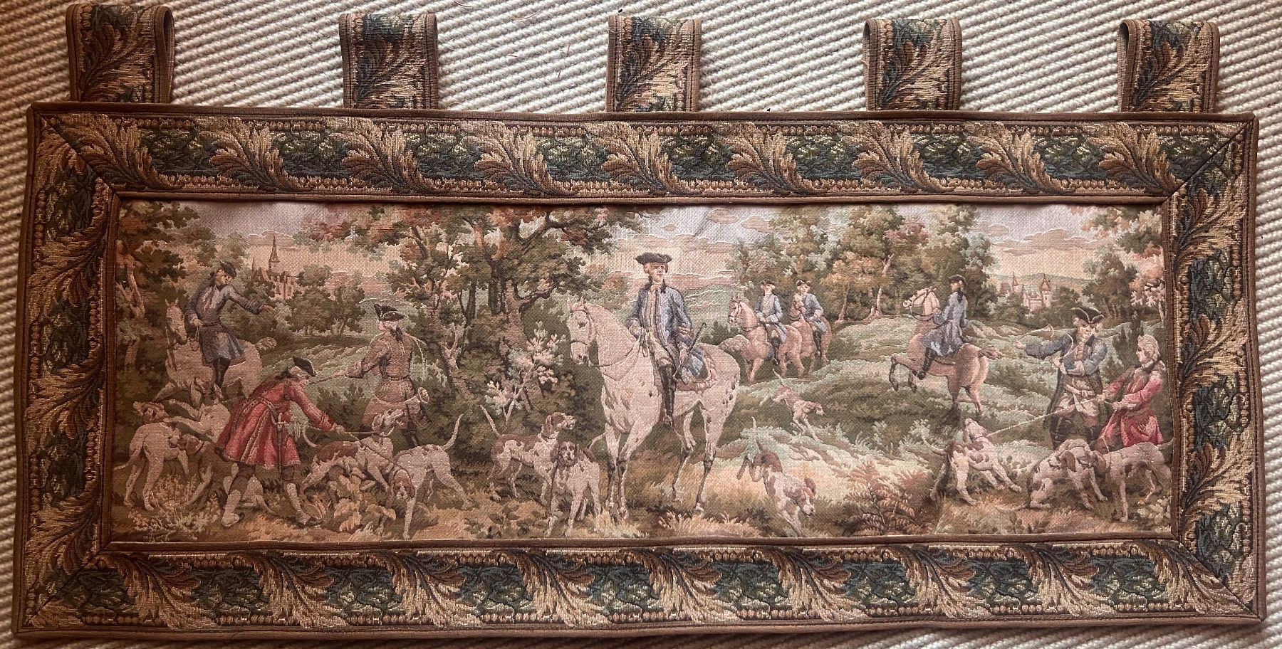 Dipinti: Vintage tapestry hunting scene – Nuovo (secondo la descrizione) da Lausanne venduto da NYC67 6